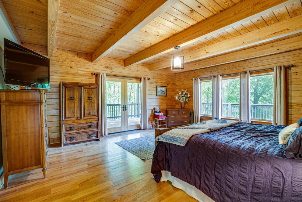 Image for Beautiful 3 BR/3.5 BA Custom Built Log Home w/Guest Cottage & 4 Stall Barn on 18.7 +/- Acres