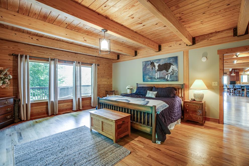 Image for Beautiful 3 BR/3.5 BA Custom Built Log Home w/Guest Cottage & 4 Stall Barn on 18.7 +/- Acres