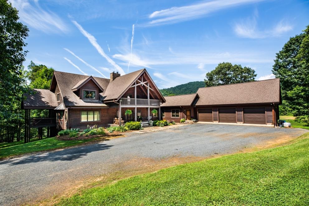 Image for Beautiful 3 BR/3.5 BA Custom Built Log Home w/Guest Cottage & 4 Stall Barn on 18.7 +/- Acres