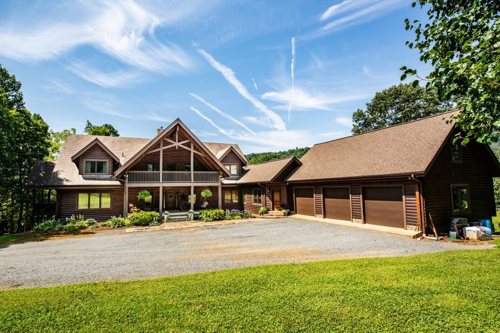Image for Beautiful 3 BR/3.5 BA Custom Built Log Home w/Guest Cottage & 4 Stall Barn on 18.7 +/- Acres