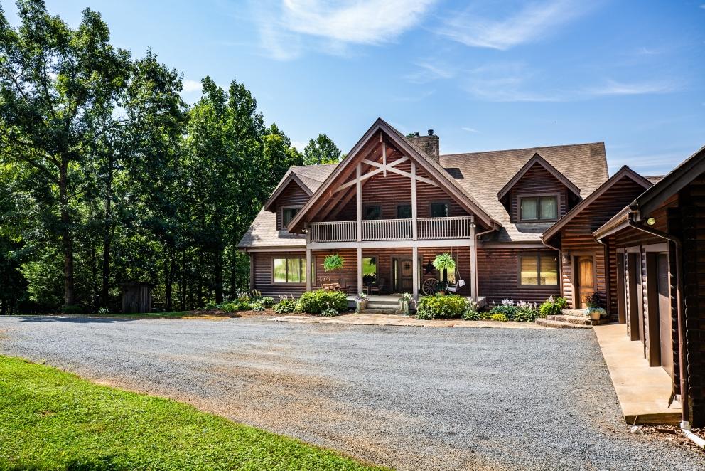 Image for Beautiful 3 BR/3.5 BA Custom Built Log Home w/Guest Cottage & 4 Stall Barn on 18.7 +/- Acres