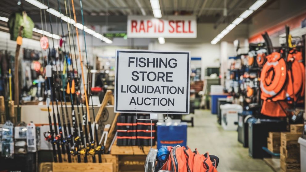 Fishing store liquidation auction ontario