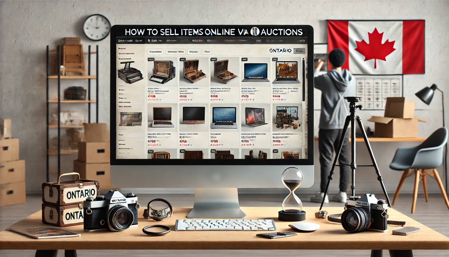 How to Sell Items Online Via Auctions in Ontario