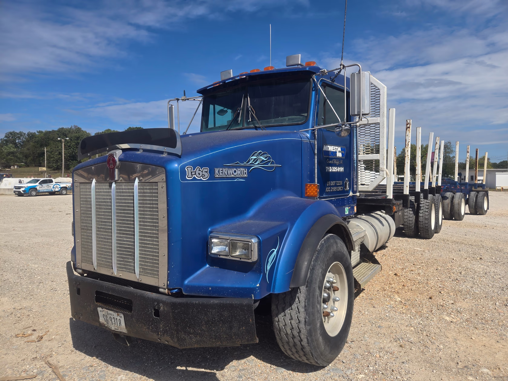 2001 Kenworth T800 Log Truck & 1994 Pup Trailer