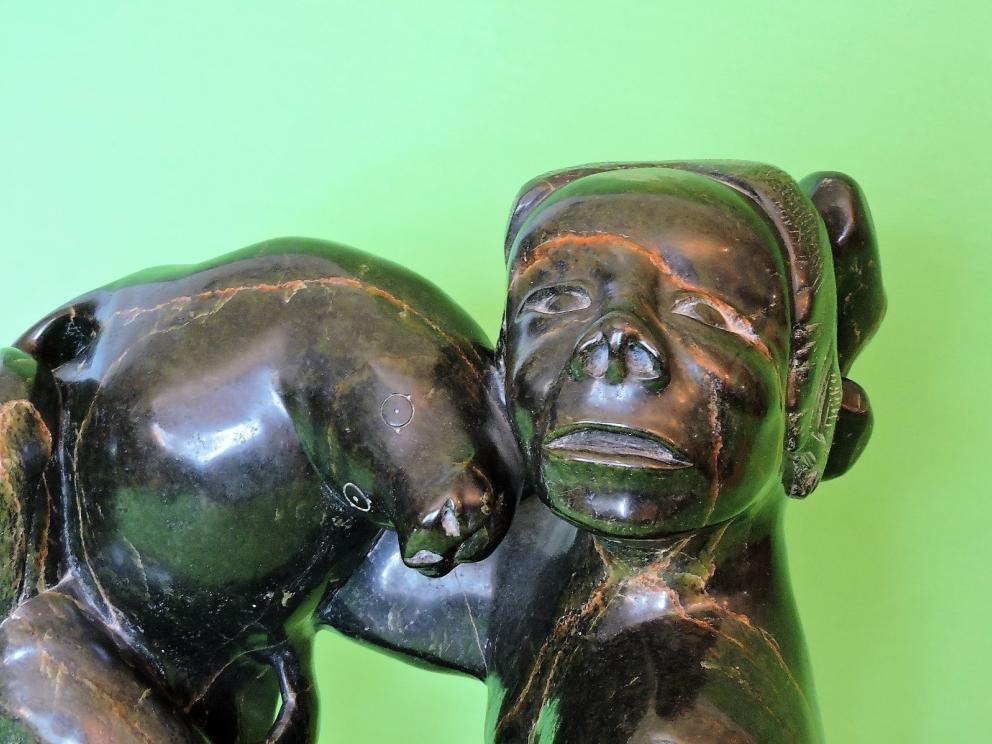 Image for “Buy Now” Extrodinary Canadian Carving “Special Inuit Sculpture”