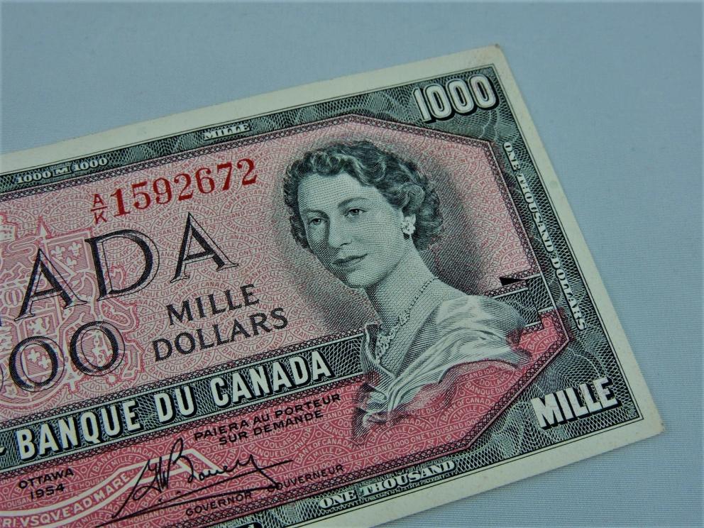 Image for $$$$ RARE $1000 Canadian Banknote Sequence