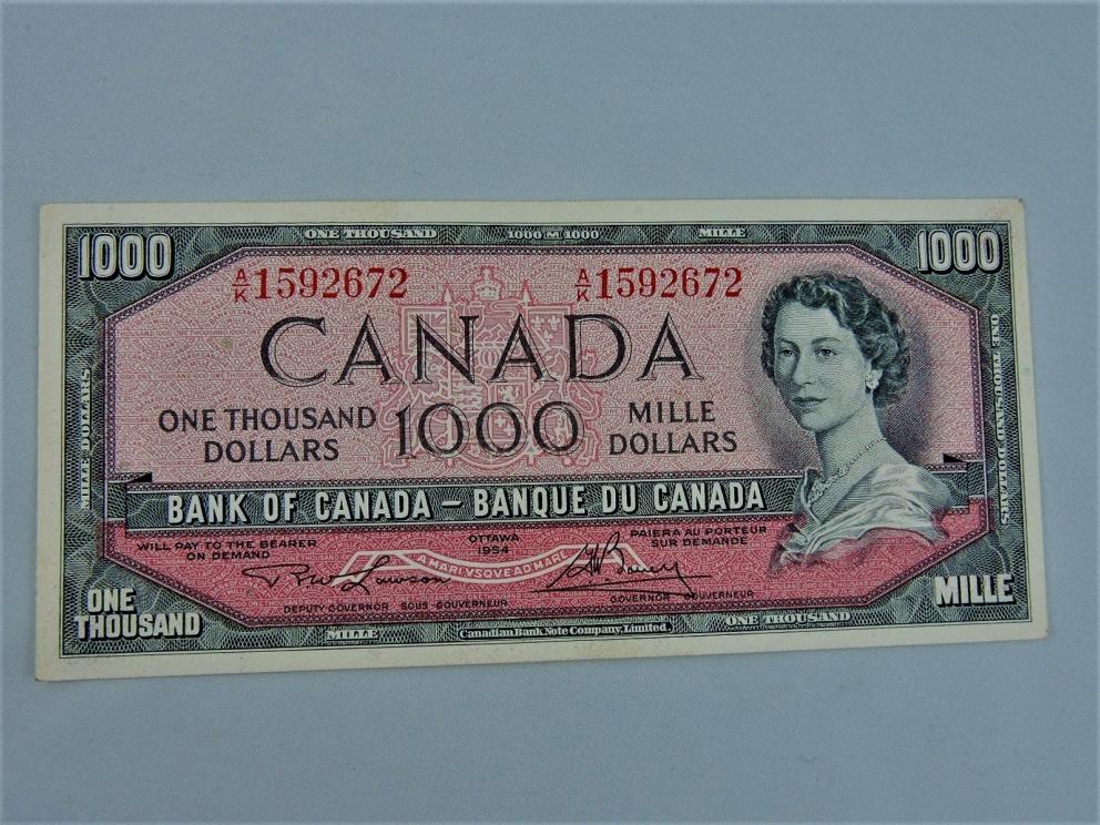Image for $$$$ RARE $1000 Canadian Banknote Sequence