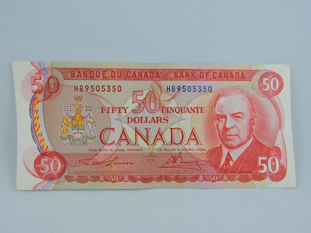Image for 1975 Canadian Fifty Dollar Mint Quality Banknotes