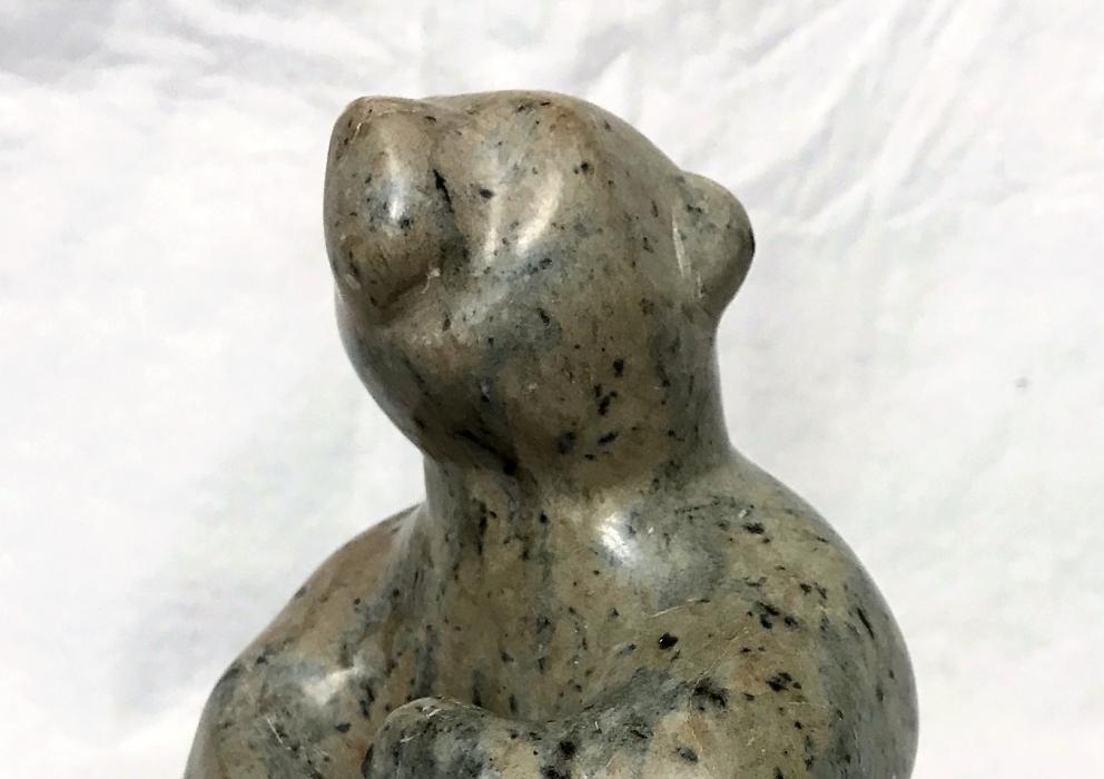 Image for DANCING BEAR CARVING ... OUTSTANDING UNIQUE STONE IMAGE