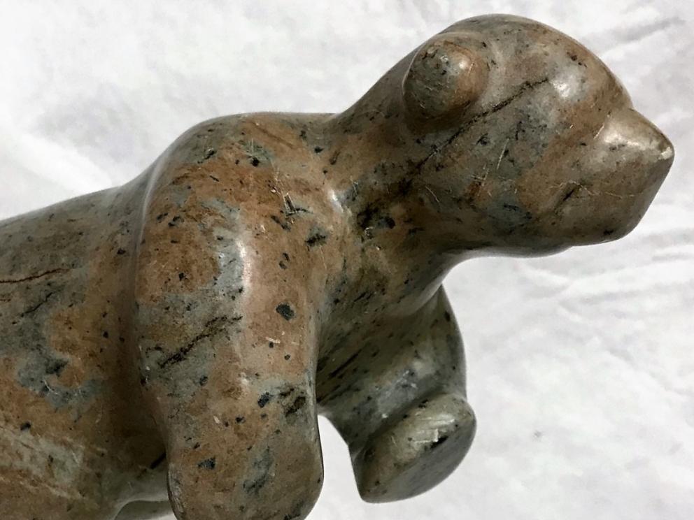 Image for DANCING BEAR CARVING ... OUTSTANDING UNIQUE STONE IMAGE