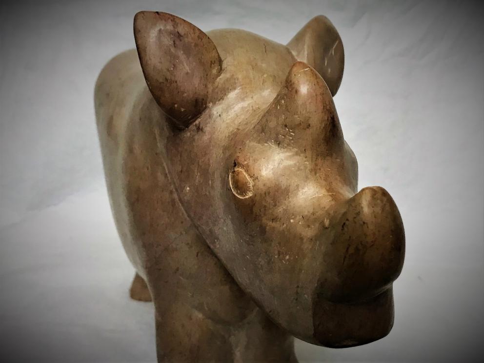 Image for BABY RHINO STONE SCULPTURE
