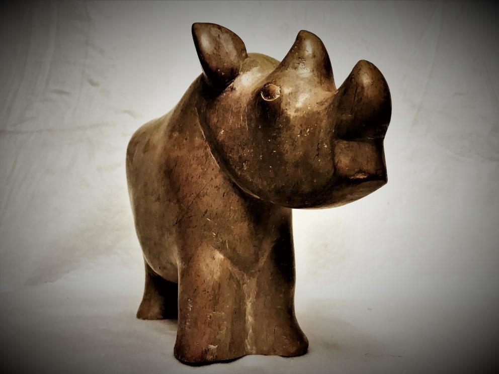 Image for BABY RHINO STONE SCULPTURE