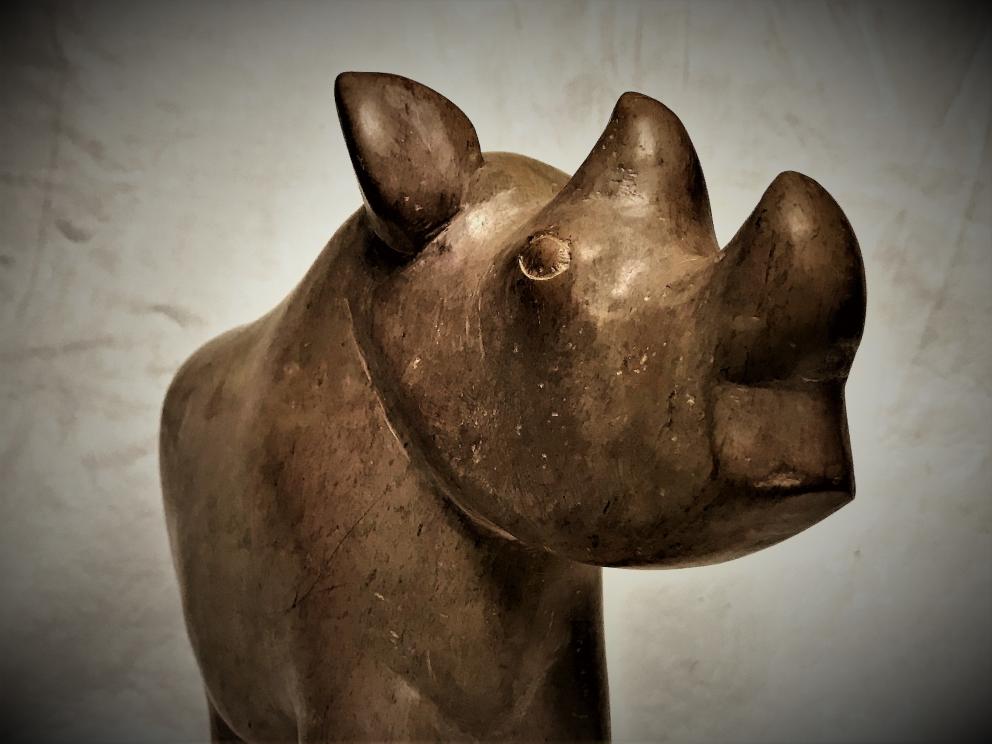 Image for BABY RHINO STONE SCULPTURE