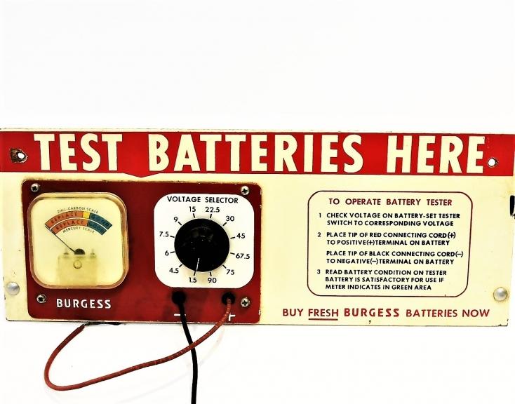 Image for BURGESS BATTERY TESTER VINTAGE RETRO