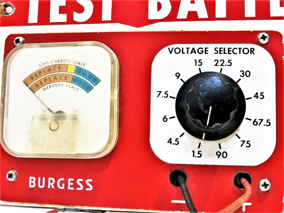 Image for BURGESS BATTERY TESTER VINTAGE RETRO