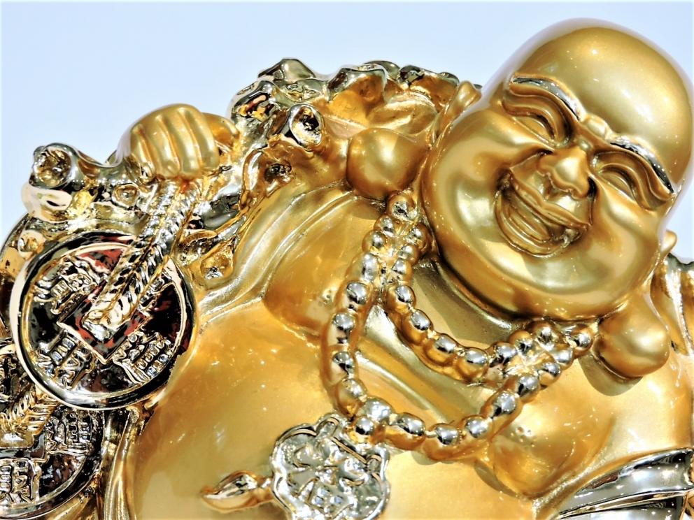 Image for BUDDHA!! THE GOLDEN LAUGHING BUDDHA LUCKY & HAPPINESS
