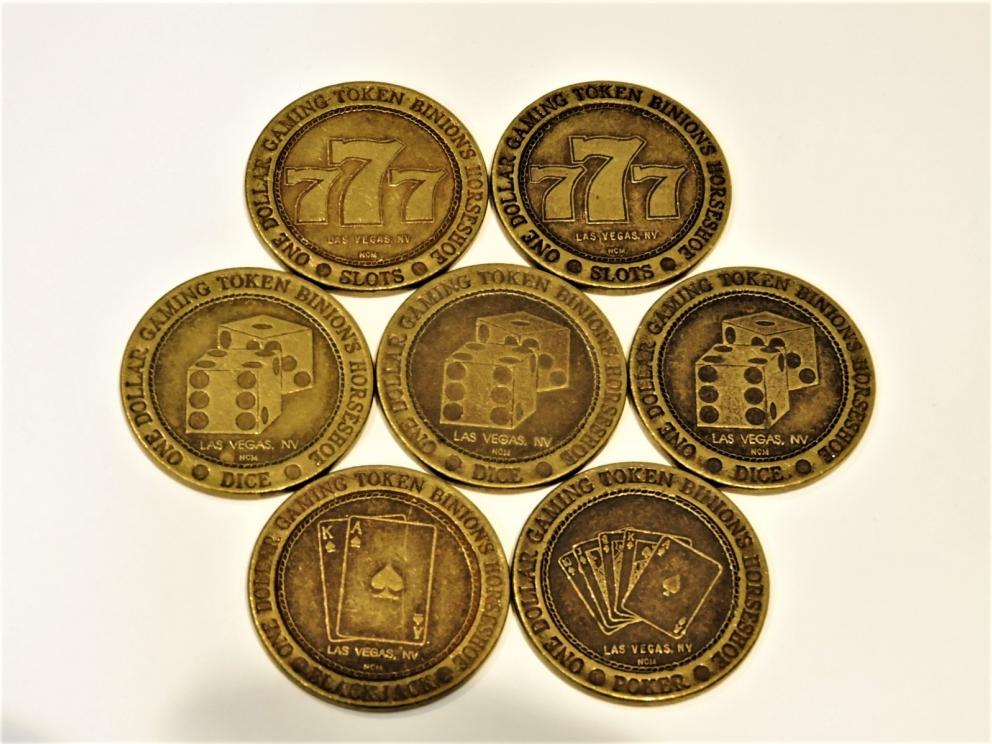 Image for BINIONS HORSESHOE CASINO LAS VEGAS “VINTAGE GAMING TOKENS”