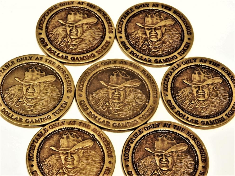 Image for BINIONS HORSESHOE CASINO LAS VEGAS “VINTAGE GAMING TOKENS”