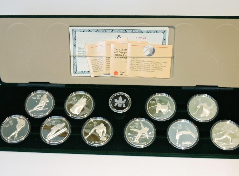 Image for 1988 CALGARY OLYMPIC WINTER GAMES ROYAL CANADIAN MINT