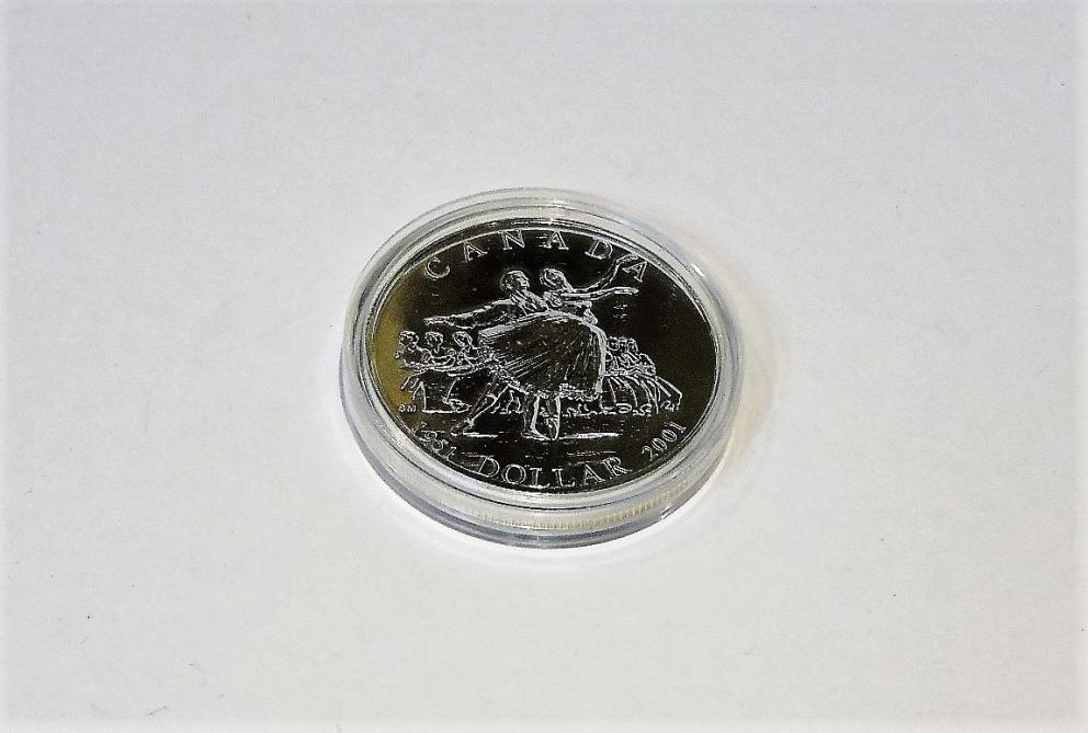 Image for NATIONAL BALLET OF CANADA 50TH ANNIVERSARY 2001 SILVER COIN