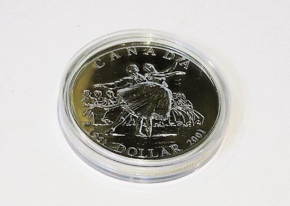 Image for NATIONAL BALLET OF CANADA 50TH ANNIVERSARY 2001 SILVER COIN