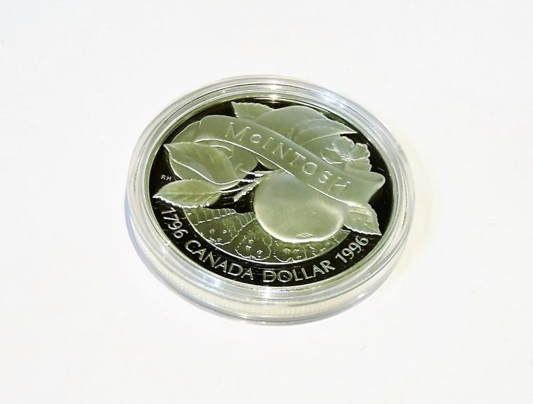 Image for MCINTOSH APPLE DOLLAR ROYAL CANADIAN MINT 1996