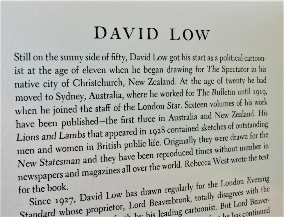 Image for A Cartoon Pre-War History of Our Times 1939 - David Low