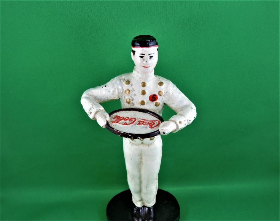 Image for COCA COLA BUTLER WITH TRAY - CAST IRON - RARE