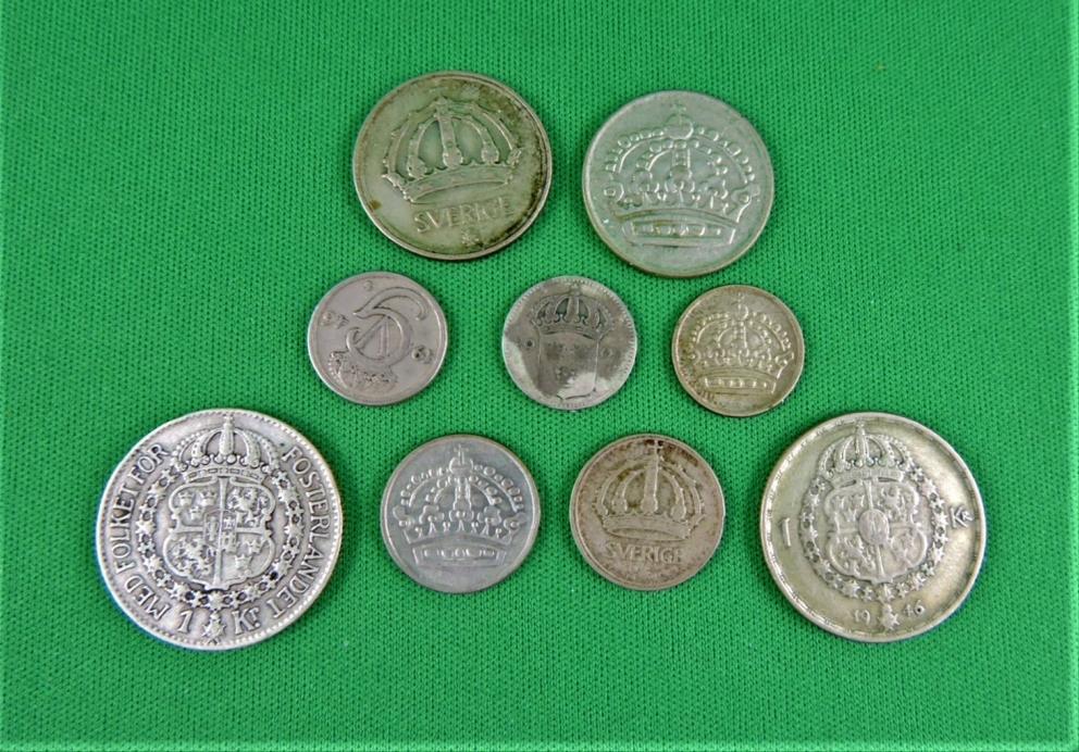Image for SWEDEN COINAGE VARIOUS YEARS 1909 - 1956