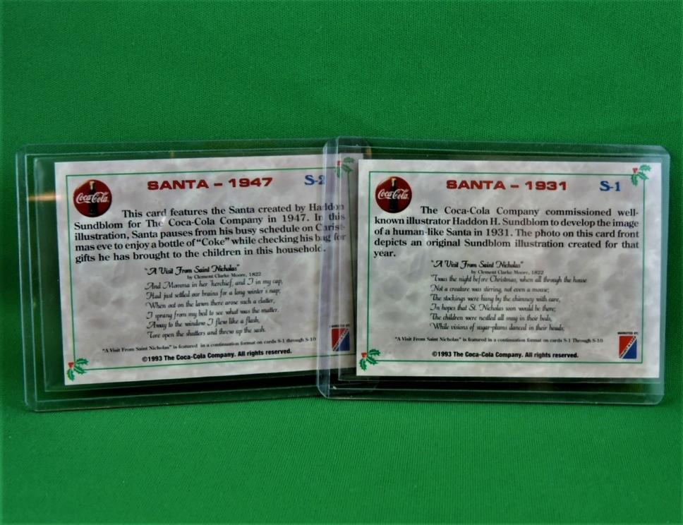 Image for Coca Cola Santa -1993 Collect-A-Card Coca Cola Series