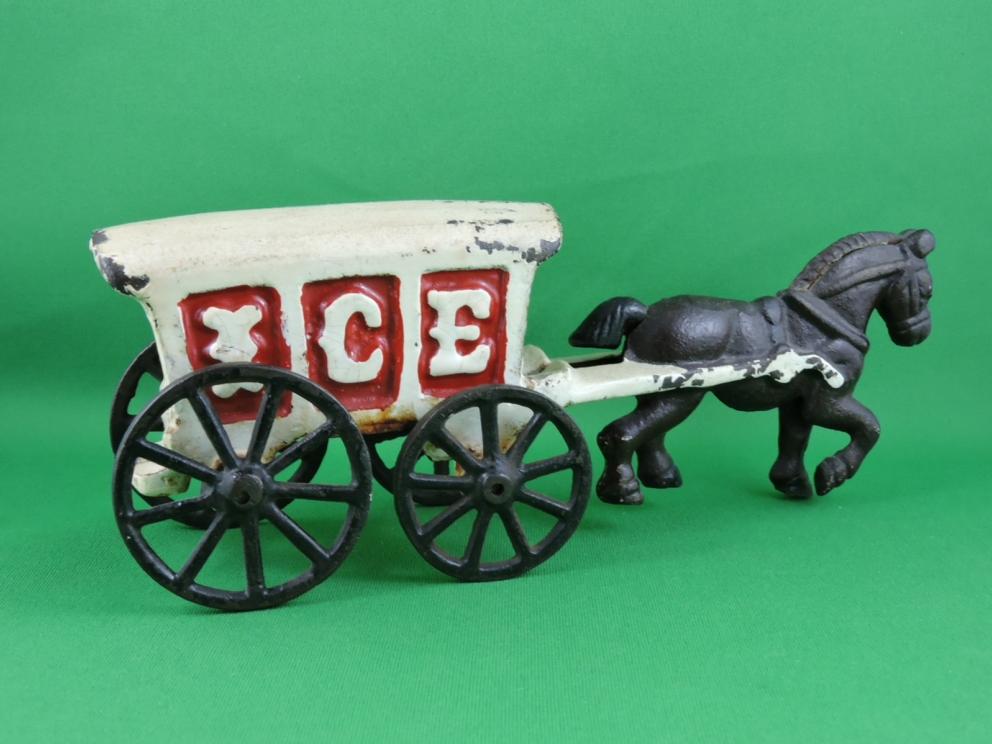Image for Horse Drawn Ice Delivery Wagon Vintage 1920’s-30s”