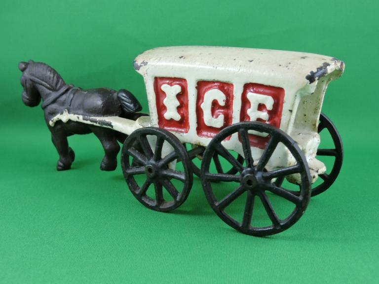 Image for Horse Drawn Ice Delivery Wagon Vintage 1920’s-30s”