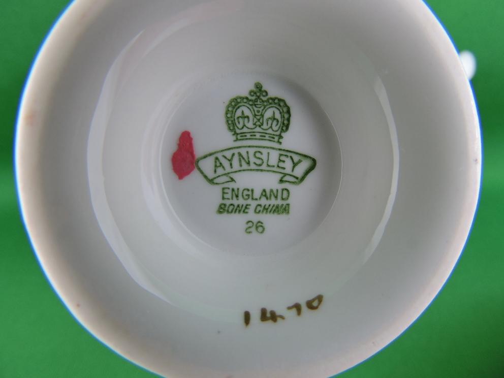 Image for Aynsley Fine Bone China Tea Cup and Matching Saucer - Made in England