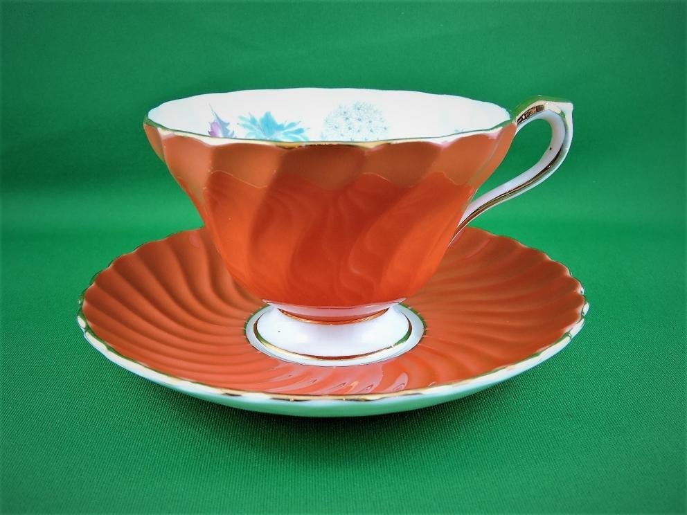 Image for Aynsley Fine Bone China Tea Cup and Matching Saucer - Made in England