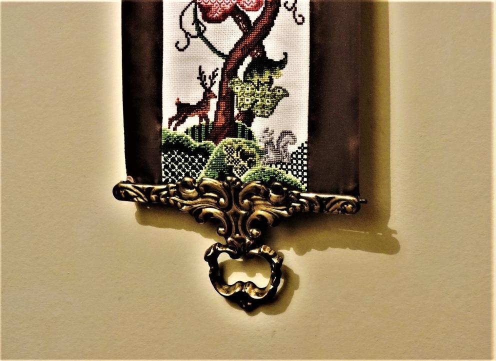 Image for Jacobean Vintage Cross Stitch Bell Pull