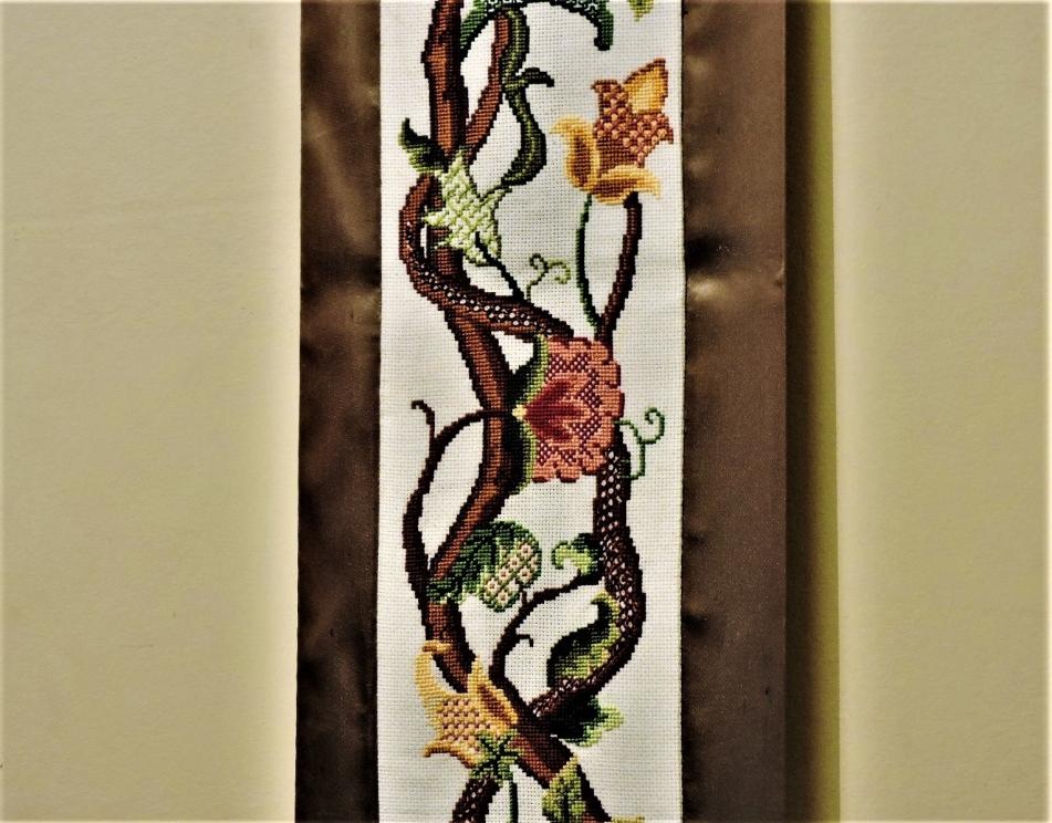 Image for Jacobean Vintage Cross Stitch Bell Pull