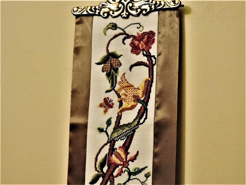 Image for Jacobean Vintage Cross Stitch Bell Pull