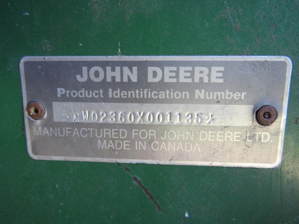 Image for 2360 John Deere Swather - Rural Municipality of Dufferin