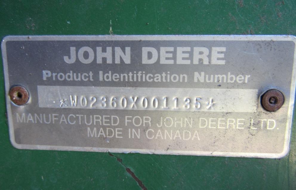 Image for 2360 John Deere Swather - Rural Municipality of Dufferin