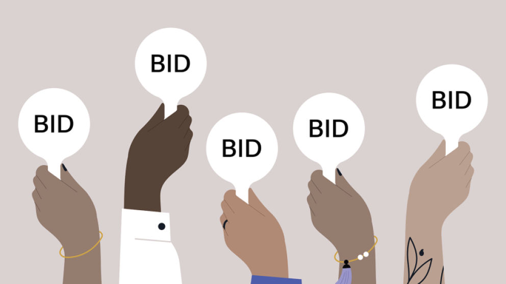 Bid paddles