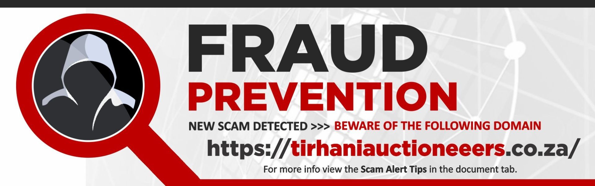 Fraud homepage