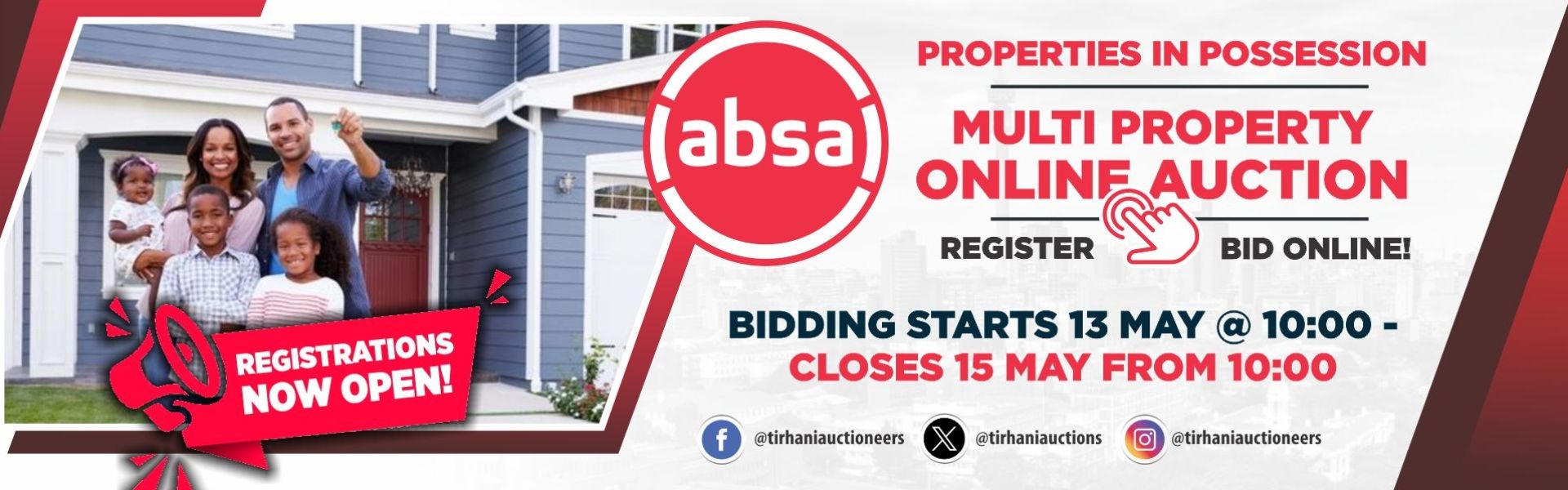 Absa property banner auction
